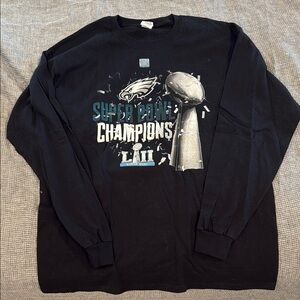 Black Super Bowl Champions Long Sleeve Shirt